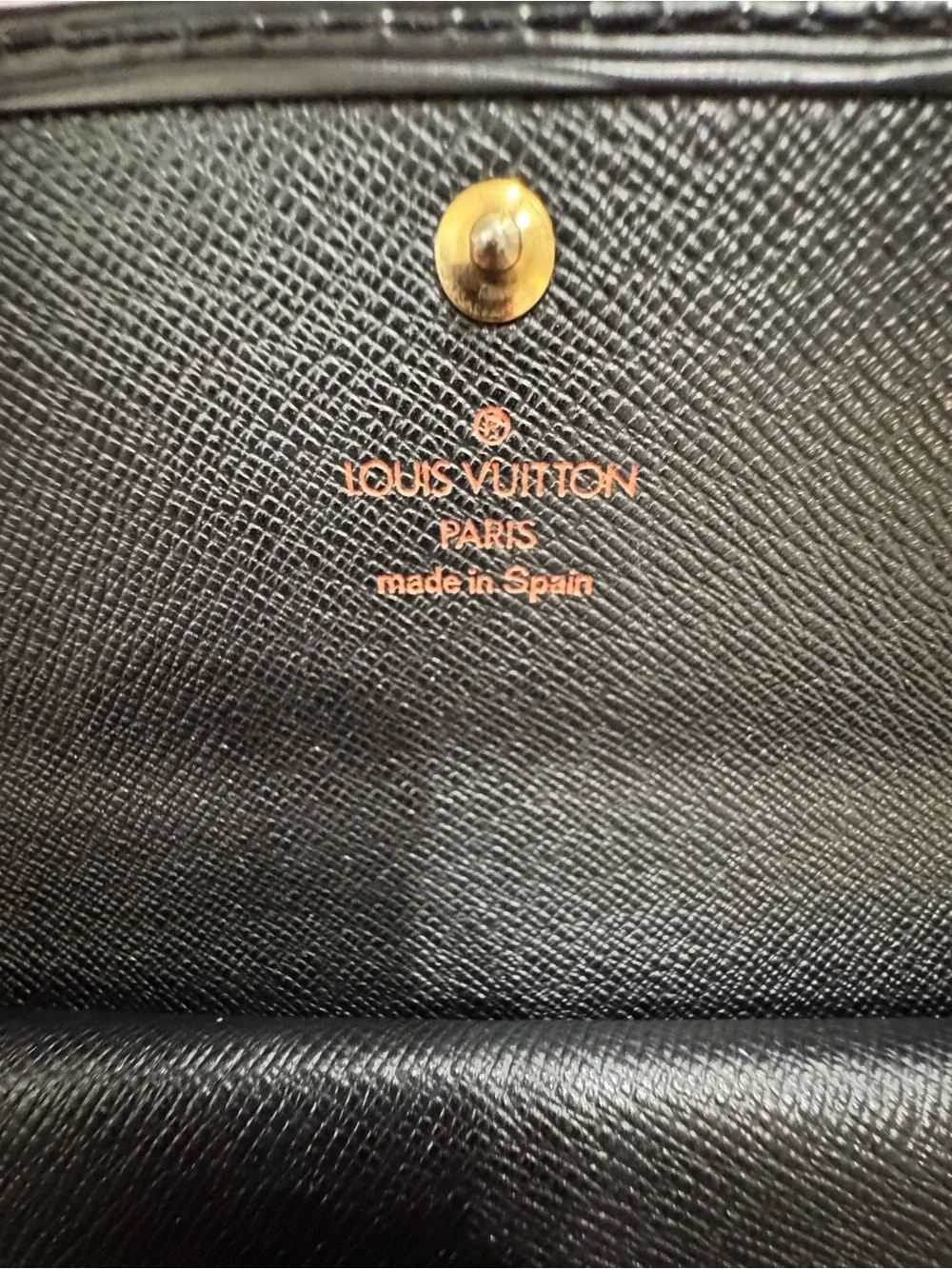 Louis Vuitton Black Epi Wallett